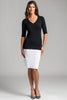 Womens Stretch Pencil Skirt Short 2496S