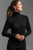 Womens Slim Fit Long Sleeve Polo Neck