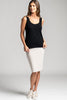Womens Stretch Pencil Skirt Short 2496S