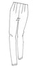 Womens Waisted Cigarette Pant 2099