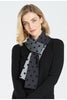 Womens Merino Spot Scarf-Royal Merino-Te Huia New Zealand