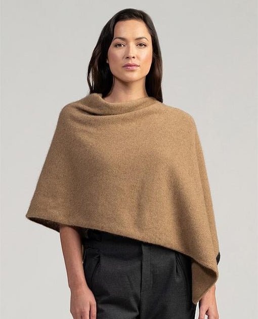 Merino hot sale mink poncho