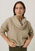 Textured Loop Scarf Latte 0319