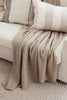 Large Possum Merino Throw Latte 0385