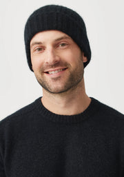 Unisex Rib Beanie Cinnabar Jet/Black  0494