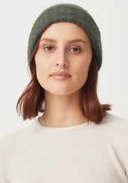 Unisex Rib Beanie Cinnabar Wilderness/ Bayleaf 0494