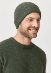 Unisex Rib Beanie Cinnabar Wilderness/ Bayleaf 0494