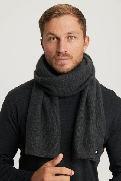 Unisex Moss Scarf Basalt 0554