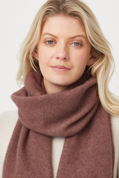 Unisex Moss Scarf Pecan 0554