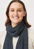 Unisex  Rib Merino Scarf Schist 0567