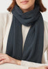 Unisex  Rib Merino Scarf Schist 0567