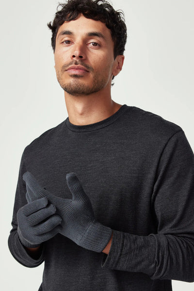 Unisex Merino Gloves Schist 0568