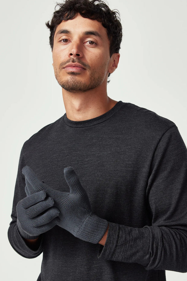 Unisex Merino Gloves Schist 0568
