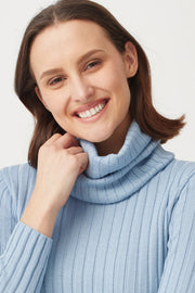Unisex Rib Merino Snood Cascade 0570