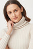 Unisex Rib Merino Snood Ecru 0570