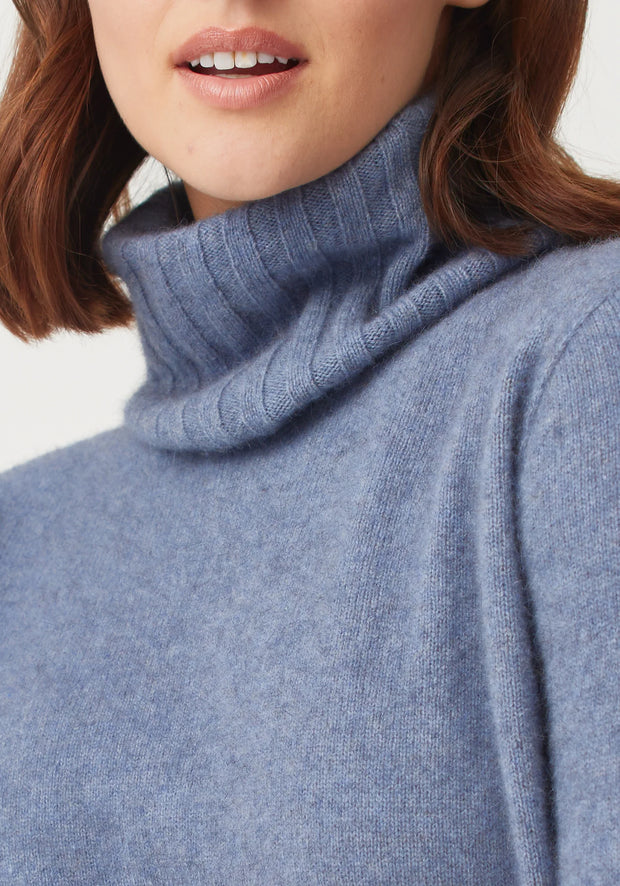 Unisex Rib Ecopossum Snood Waterfall 0625