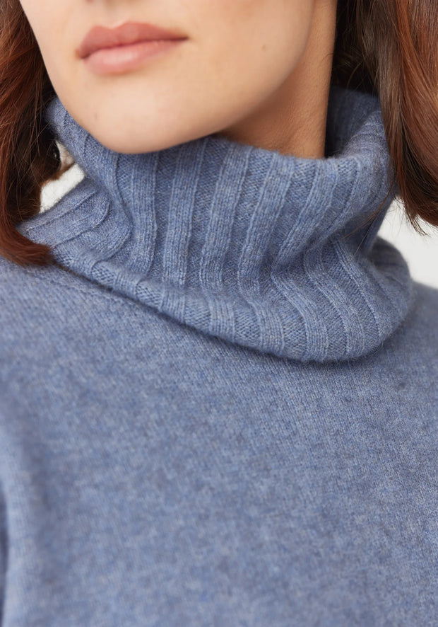 Unisex Rib Ecopossum Snood Waterfall 0625
