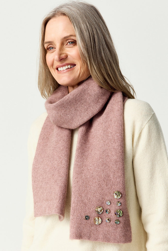 Womens  Shell Scarf Rose Dust 0668