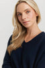Womens Relax V Sweater Navy-100077