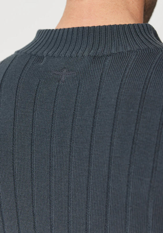 Mens Finn Merino Zip Sweater Schist 100083