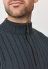Mens Finn Merino Zip Sweater Schist 100083