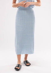 Womens Mali Knit Skirt - Clear Sky