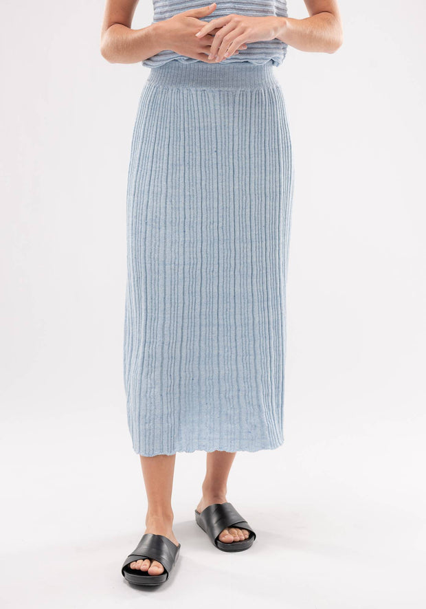 Womens Mali Knit Skirt - Clear Sky