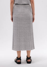 Womens Mali Knit Skirt - Silver Birch