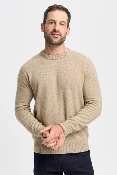 Mens Everyday Sweater-Latte-100158