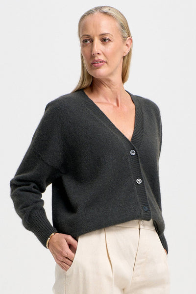 Womens Alina Cardigan-Basalt-100160