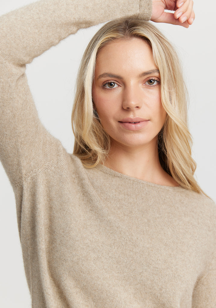 Womens Essence Sweater Latte- 100170