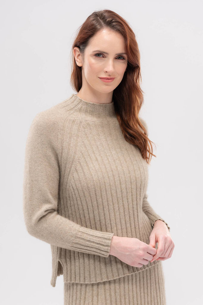 Womens Emilia Sweater Latte 100212