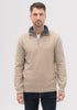 Mens Contrast Half Zip Sweater
