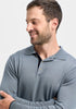 Mens Harry Long Sleeve Polo-Pigeon/Black-100237