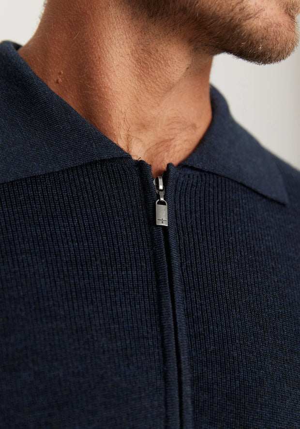 Mens Lee Half Zip  Dark Navy 100259vn