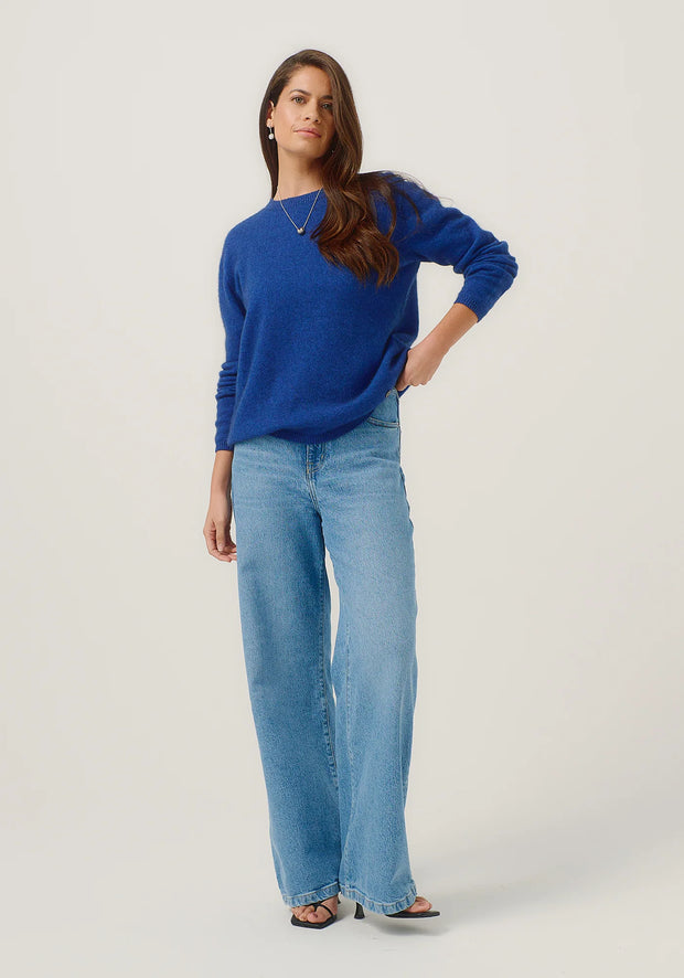 Womens Mia Crew Dusty Blue 100296