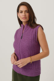 Womens Mattison Vest Lilac 100351