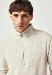 Mens Matatua Half Zip  Beech Fleck 100438