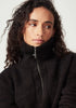 Womens Chunky Half Zip Chocolate 100447