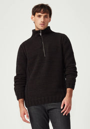 Mens Matatua Half Zip  Beech Fleck 100448