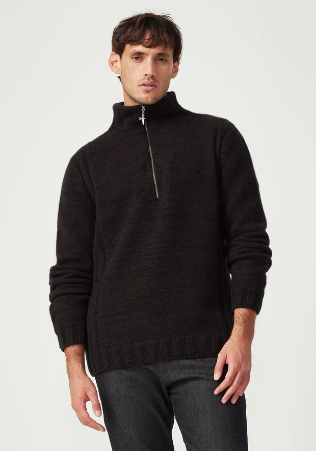 Mens Matatua Half Zip  Beech Fleck 100448