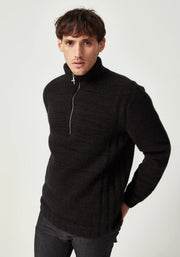 Mens Matatua Half Zip  Beech Fleck 100448