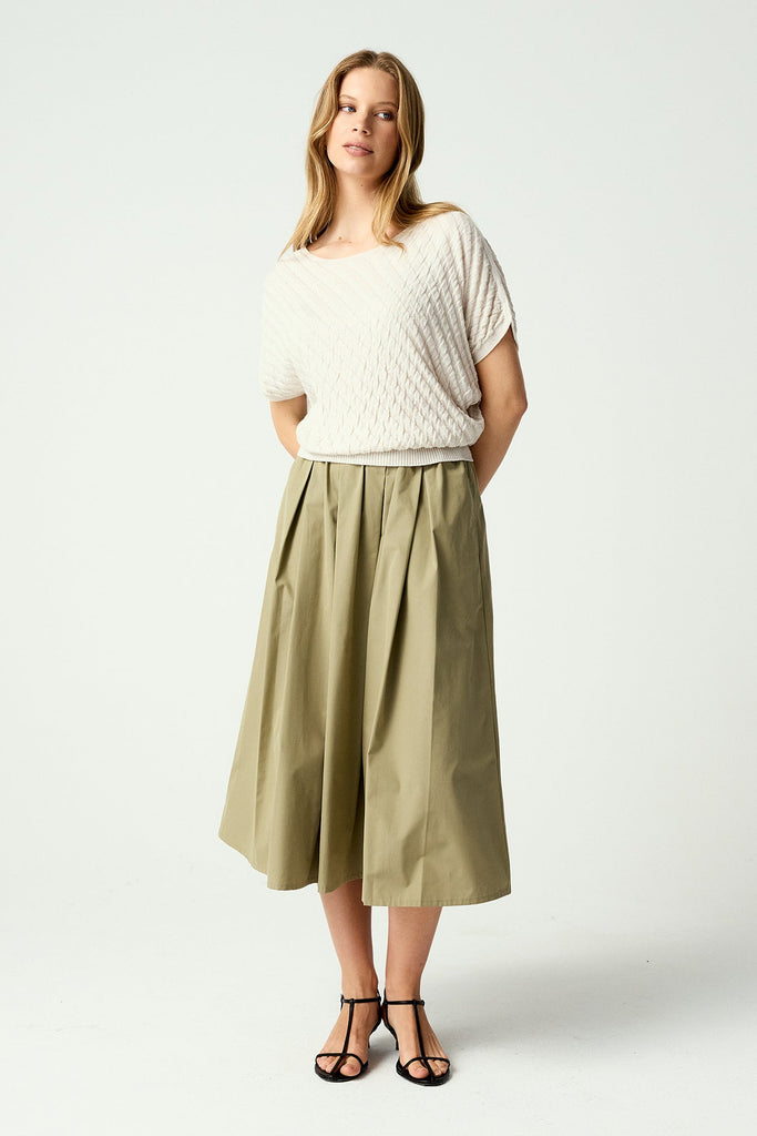 Womens Hannah Tee Ecru 100457