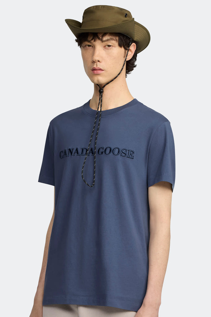 Mens Emersen Crewneck T-Shirt Ozone Blue 1420M2
