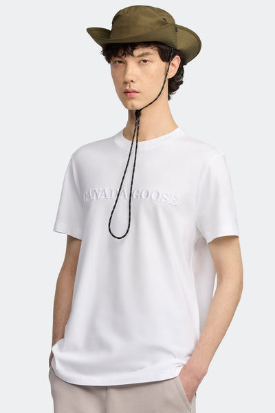 Mens Emersen Crewneck T-Shirt White  1420M2