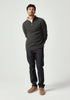 Mens Estuary Half Zip Basalt/Latte 1500