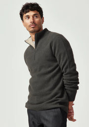 Mens Estuary Half Zip Basalt/Latte 1500