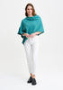 Womens Two Tone Poncho