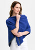 Womens Two Tone Poncho Lapis/Sate 1623