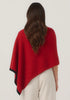 Womens Two Tone Poncho Rata Jet 1623